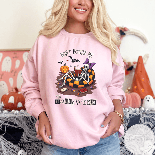 Don't Bother Me Summerween Sweatshirt | Halloween Crewneck Messy Coquette Spooky Summer Shirt Hot Ghoul Summer Horror Summer Shirt SpookySeason Halloween 2025 Shirt