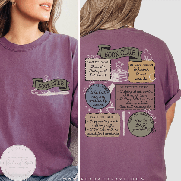 Back to Book Club Book Bestie Shirt