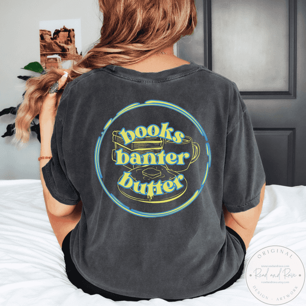 Books Banter Butter Comfort Colors® Shirt | Butter Shirt Librocubicularist Salted Butter Tee Well Read Butter Coffee Funny Book Lover Designs Book Related Gifts Booktrovert Shirt
