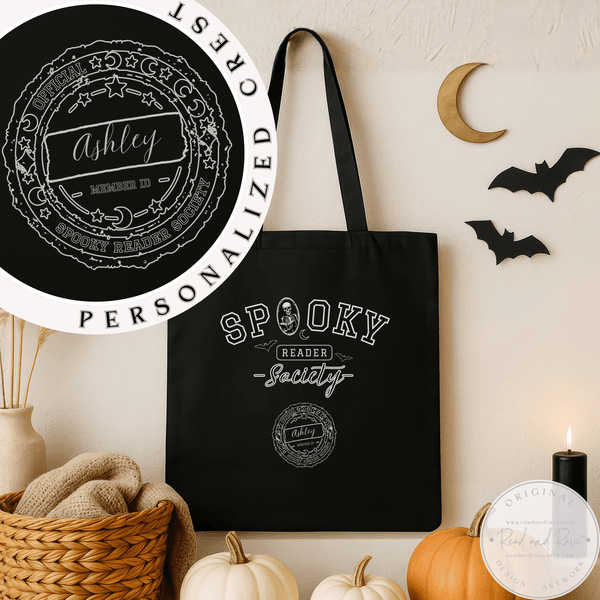 Spooky Reader Society Book Club Personalized Tote Bag