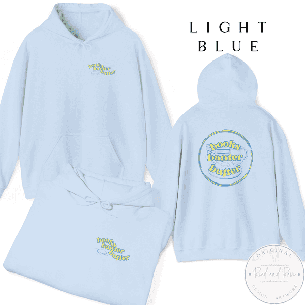 Books Banter Butter Gildan Hoodie Sweatshirt | Book Nerd Sweatshirt Butter Sweatshirt Butter Shirt Librocubicularist Salted Butter Tee Well Read Funny Book Lover Designs Book Related Gift