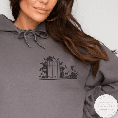 Dark Romance Bookshelf Hoodie