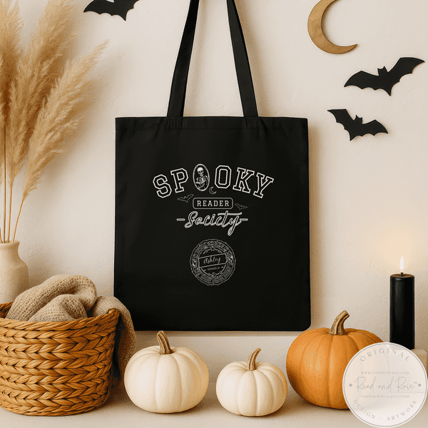 Spooky Reader Society Book Club Personalized Tote Bag