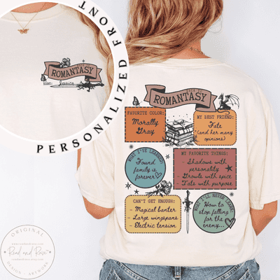 Back to Romantasy Personalized Shirt