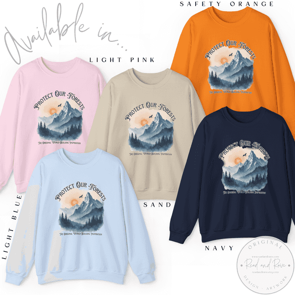 Forbidden Forests Protect Our National Parks Sweatshirt | Book Lover Crewneck Dragon Book Nook Librariancore Resist Tshirt Smoky Mountains Romantasy Book Related Gift