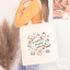 Pumpkins Pages Peace Fall Book Lover Tote Bag
