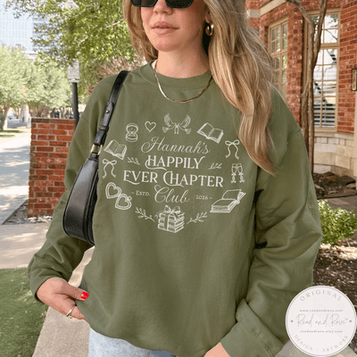 Happily Ever Chapter Club Personalized Sweatshirt