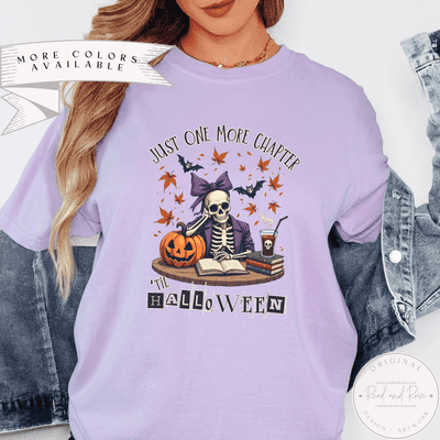 Just One More Chapter Edgy Halloween Shirt | Messy Coquette Summerween Spooky Summer Shirt Hot Ghoul Summer Horror Summer Shirt Whimsigoth SpookySeason Halloween 2025 Shirt