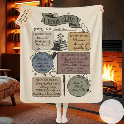 Back to Book Club Personalized Blanket