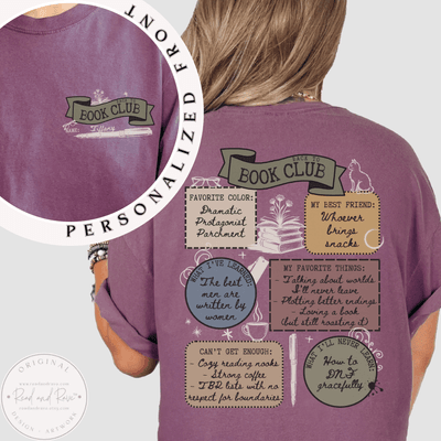 Back to Book Club Personalized Shirt