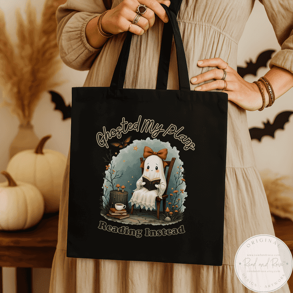 Ghosted My Plans Reading Instead Book Lover Tote Bag