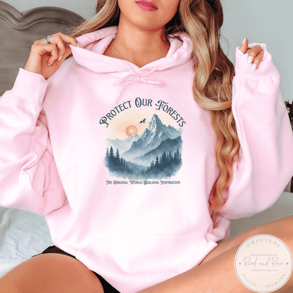 Forbidden Forests Protect Our National Parks Hoodie | Protect Our Parks Bookworm Hoodie Dragon Book Nook Librariancore Resist Tshirt Smoky Mountains Romantasy Book Gift