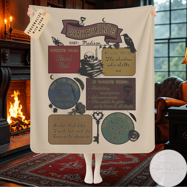 Back to Dark Romance Personalized Blanket