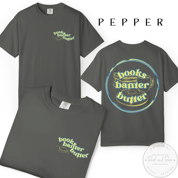 Books Banter Butter Comfort Colors® Shirt | Butter Shirt Librocubicularist Salted Butter Tee Well Read Butter Coffee Funny Book Lover Designs Book Related Gifts Booktrovert Shirt