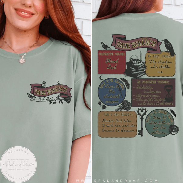 Back to Dark Romance Bad Girl Shirt