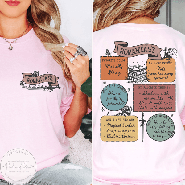 Back to Romantasy Good Girl Shirt