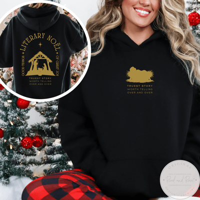 Literary Noël Manger Scene Nativity Hoodie