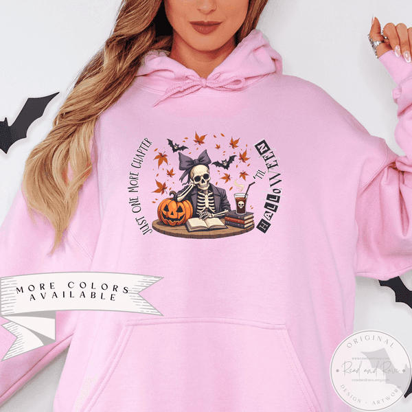 Just One More Chapter Edgy Halloween Hoodie | Messy Coquette Summerween Shirt Spooky Summer Shirt Hot Ghoul Summer Horror Summer Shirt SpookySeason Halloween 2025 Shirt