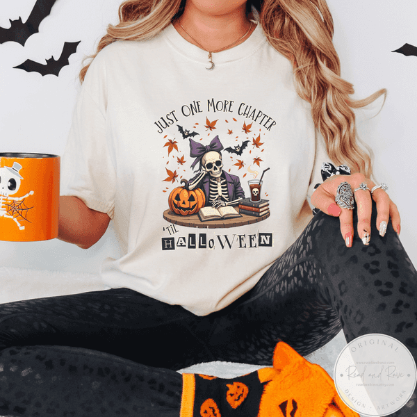 Just One More Chapter Edgy Halloween Shirt | Messy Coquette Summerween Spooky Summer Shirt Hot Ghoul Summer Horror Summer Shirt Whimsigoth SpookySeason Halloween 2025 Shirt