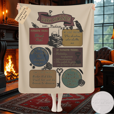 Back to Dark Romance Personalized Blanket
