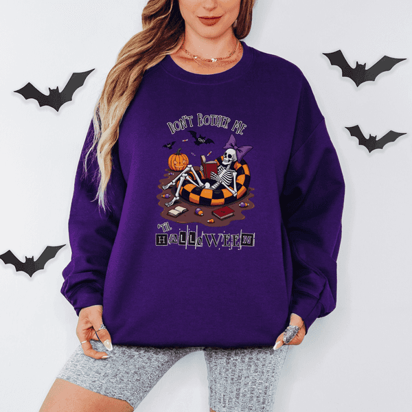 Don't Bother Me Summerween Sweatshirt | Halloween Crewneck Messy Coquette Spooky Summer Shirt Hot Ghoul Summer Horror Summer Shirt SpookySeason Halloween 2025 Shirt
