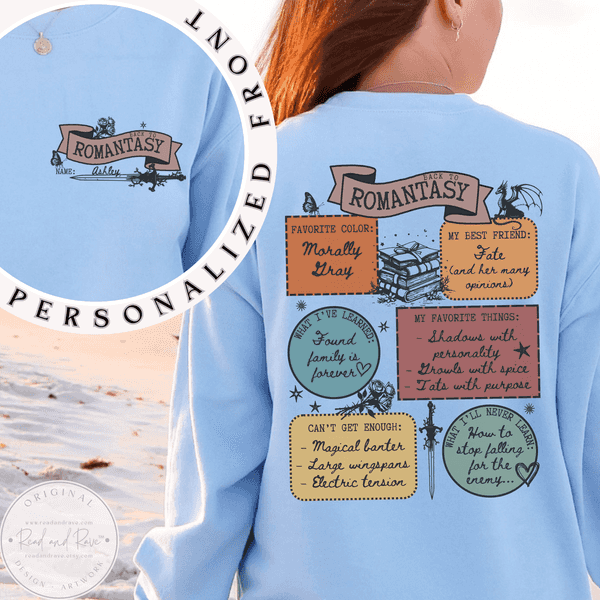 Back to Romantasy Personalized Sweatshirt