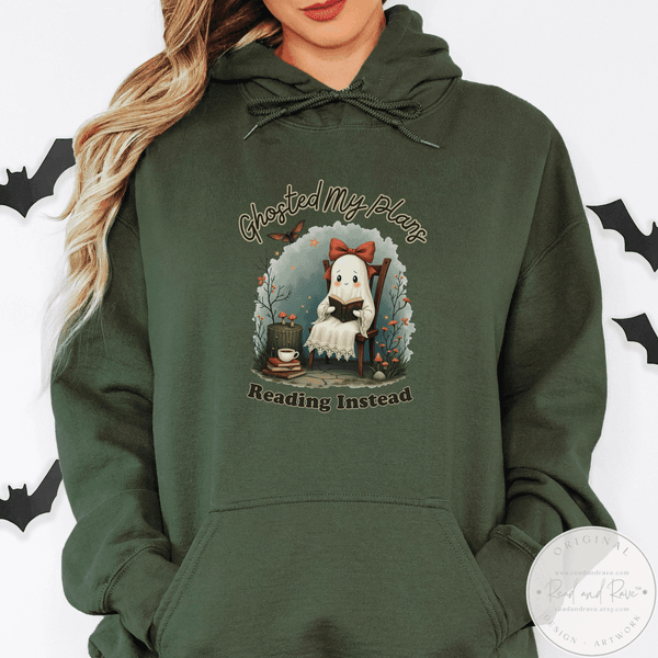 Ghosted My Plans Reading Instead Book Lover Hoodie