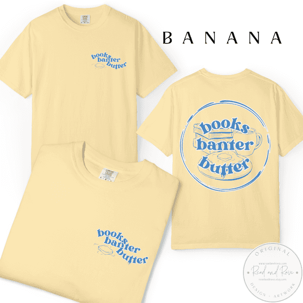 Books Banter Butter Comfort Colors® Shirt | Butter Shirt Librocubicularist Salted Butter Tee Well Read Butter Coffee Funny Book Lover Designs Book Related Gifts Booktrovert Shirt