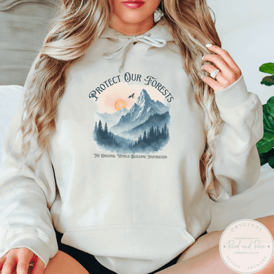 Forbidden Forests Protect Our National Parks Hoodie | Protect Our Parks Bookworm Hoodie Dragon Book Nook Librariancore Resist Tshirt Smoky Mountains Romantasy Book Gift