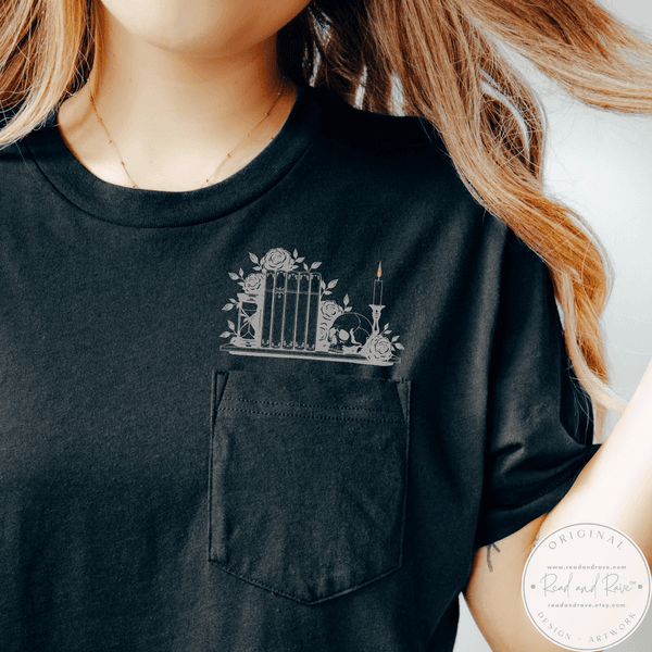 Dark Romance Bookshelf Shirt