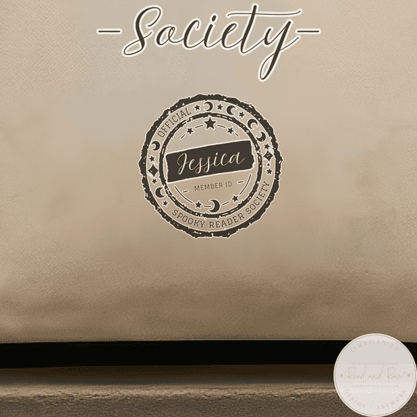Spooky Reader Society Book Club Personalized Tote Bag