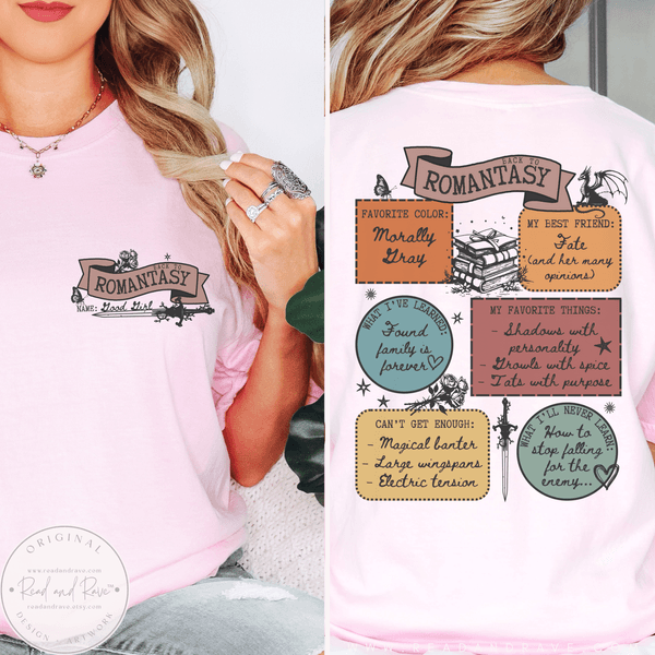 Back to Romantasy Good Girl Shirt
