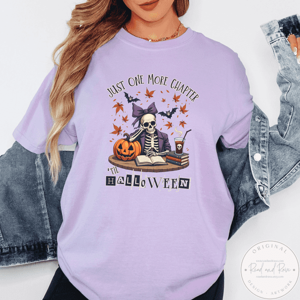 Just One More Chapter Edgy Halloween Shirt | Messy Coquette Summerween Spooky Summer Shirt Hot Ghoul Summer Horror Summer Shirt Whimsigoth SpookySeason Halloween 2025 Shirt