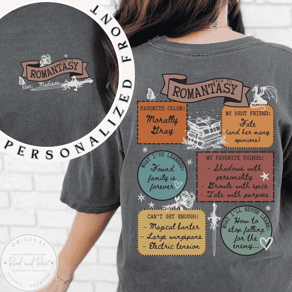 Back to Romantasy Personalized Shirt